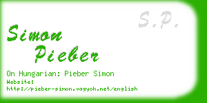 simon pieber business card
